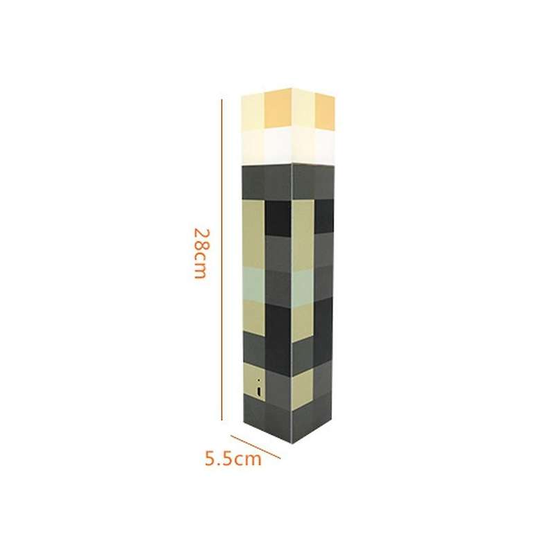 Wall Night Light Torch Building Block Lamp Torch Rechargeable Night Light Kids' Toys Atmosphere Deco