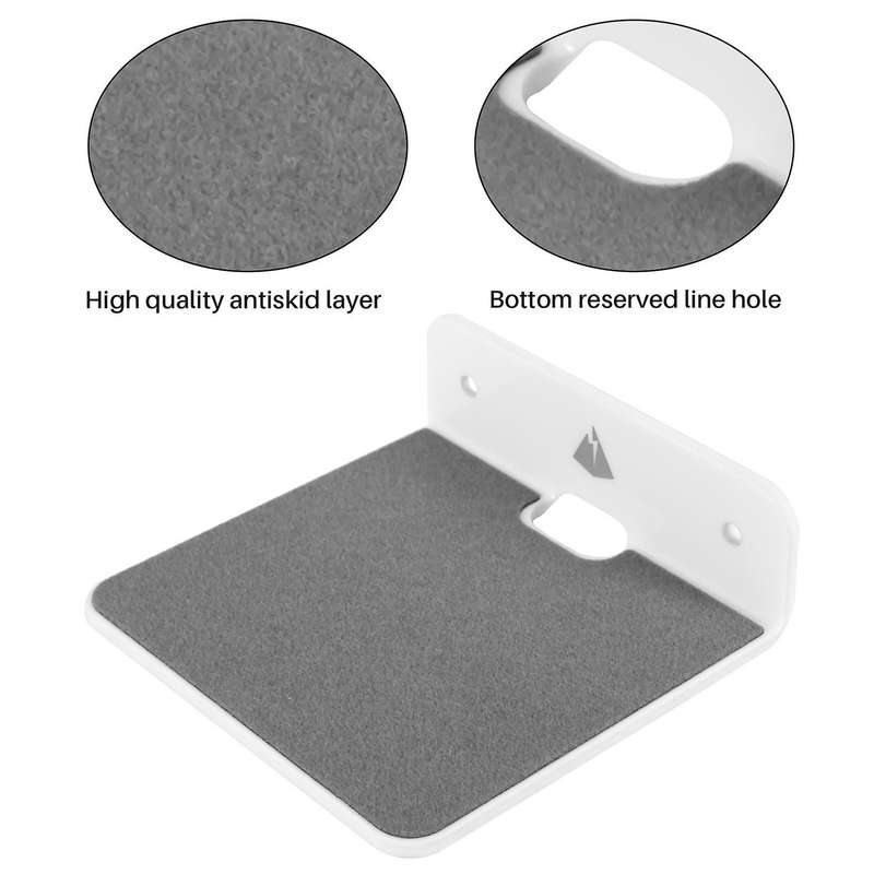 Wall Shelf Speaker Stand, Small Wall Shelf Speaker Mount (White)