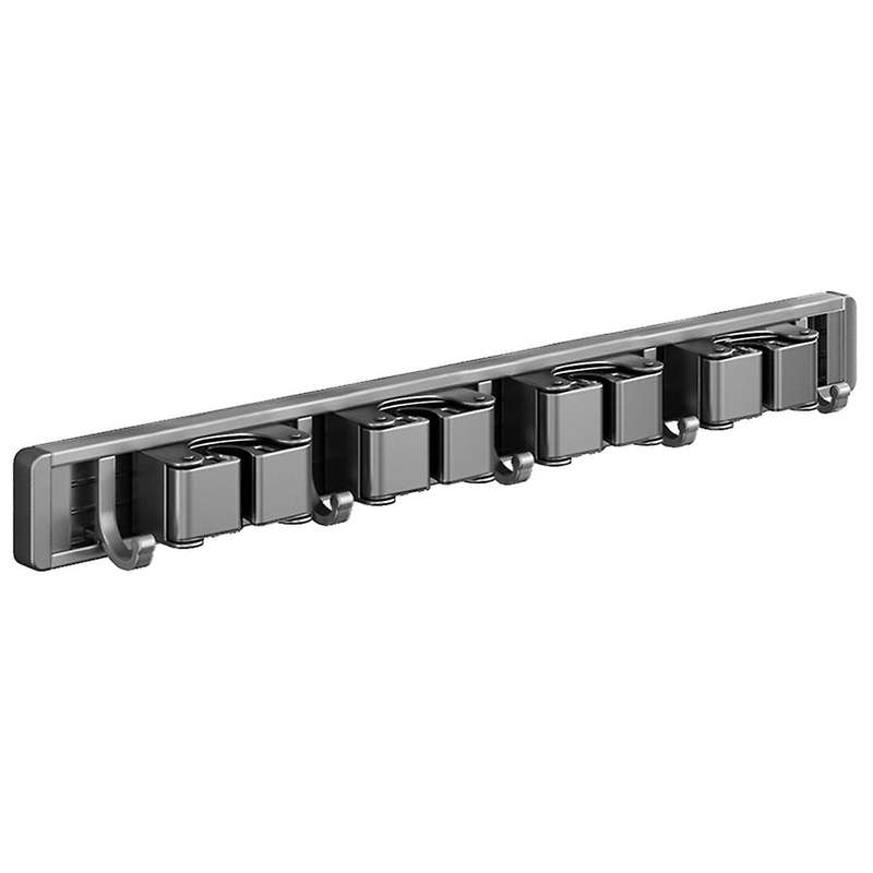Wall Mounted Mop Organizer Clips Self-adhesive Bathroom Mop Broom Hanger Holder Rack Hooks Mop Clip