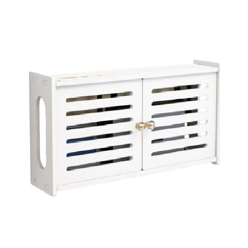 Wall Mounted Wireless Router Rack Living Room Wall-mounted Wifi Storage Box Cable Power Bracket Stor