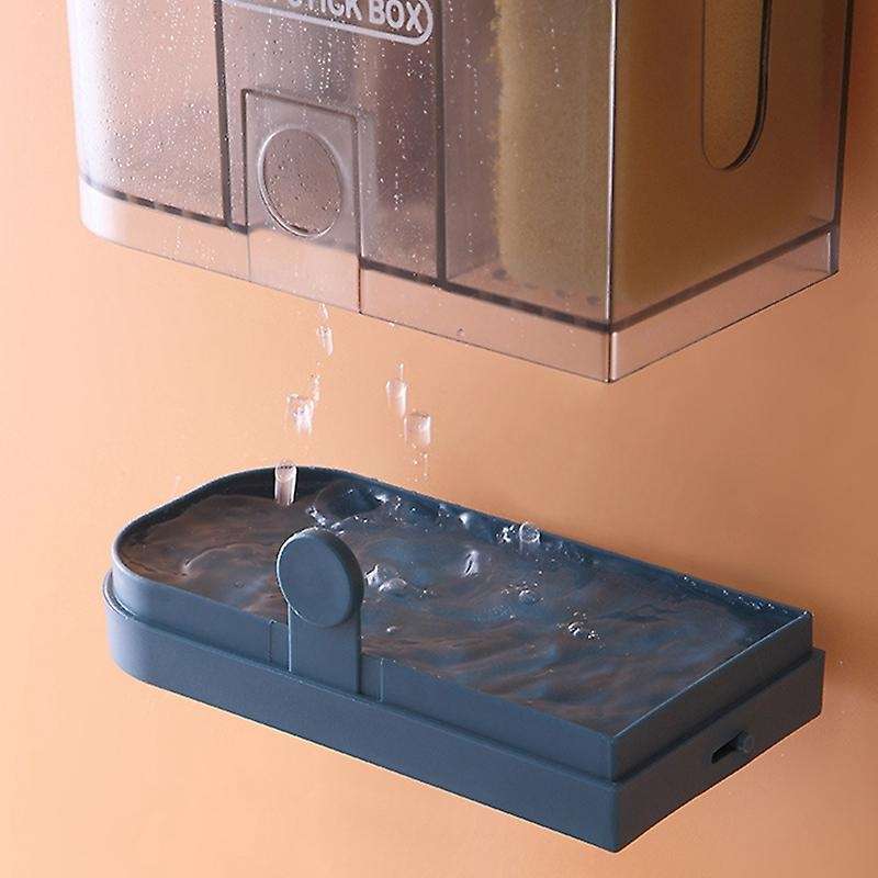 Wall-Mounted Chopstick Holder Kitchen Multi-Function Shelf Free Perforated Chopstick Cage Chopstick