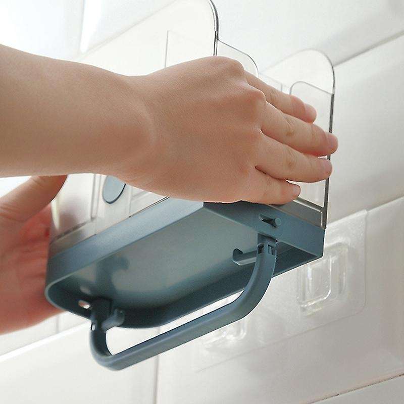 Wall-Mounted Chopstick Holder Kitchen Multi-Function Shelf Free Perforated Chopstick Cage Chopstick