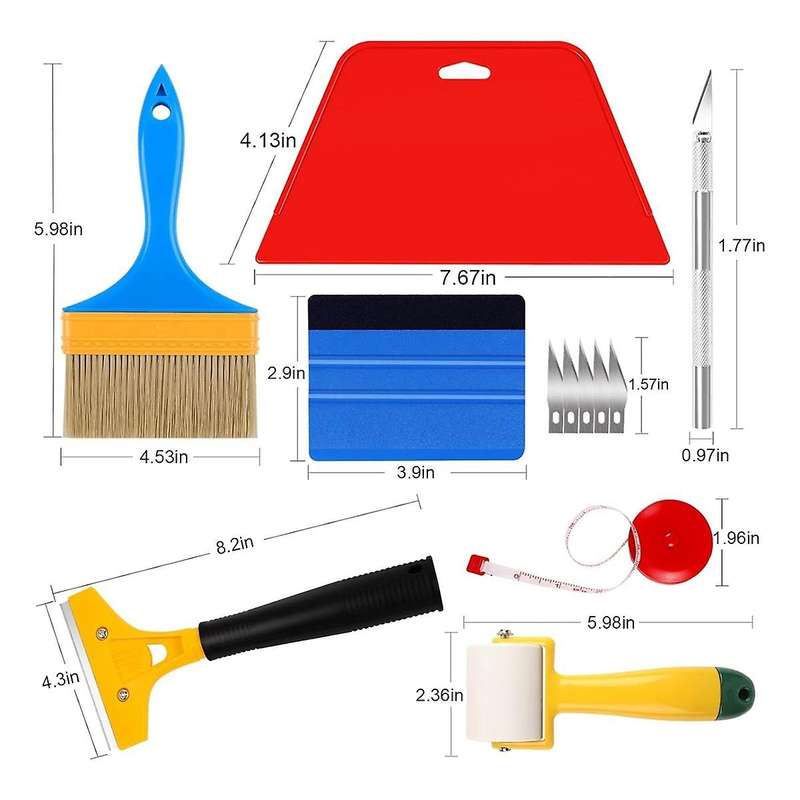 Wallpaper Tools, Wallpaper Smoothing Tool Kit for Peel and Stick, Hanging Tool Kits with Squeegee Sm