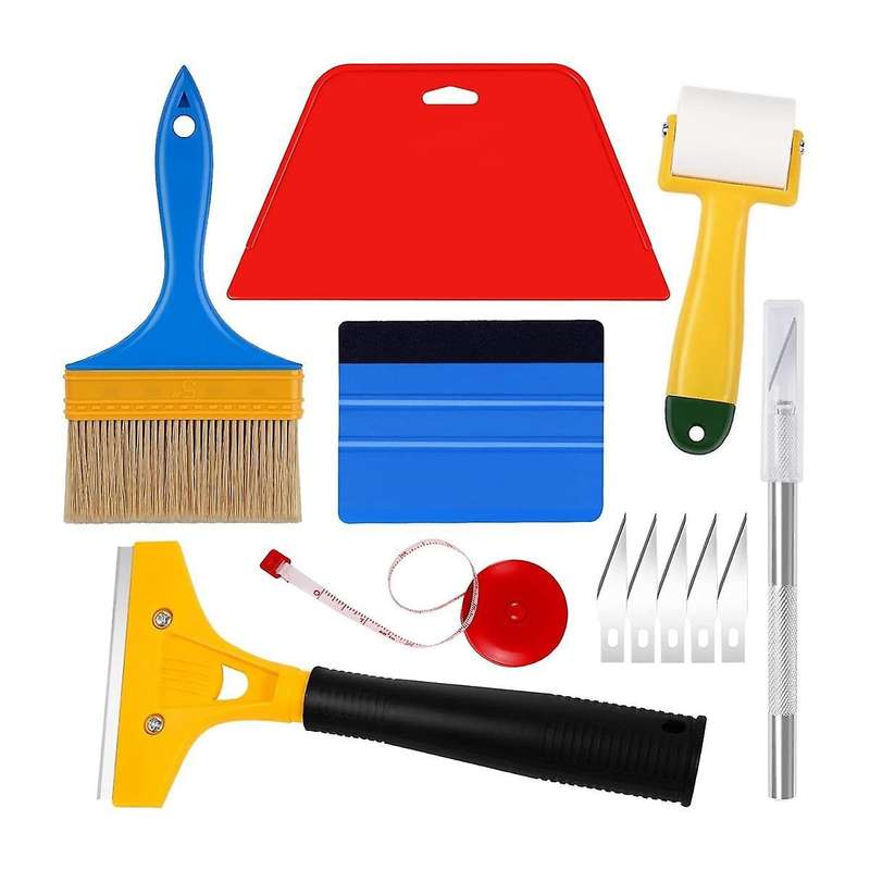 Wallpaper Tools, Wallpaper Smoothing Tool Kit for Peel and Stick, Hanging Tool Kits with Squeegee Sm