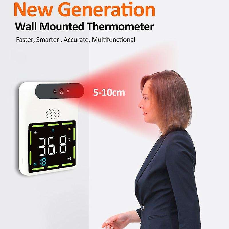 Wall-Mounted Thermometer with Access Control , K88 Automatic Temperature Measurement, with Alarm, fo
