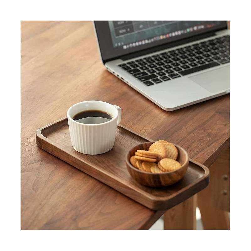 Walnut Serving Tray Solid Wood Small Tray Rectangle Platter Bathroom Tray Dinner Tray Tea Tray Coff