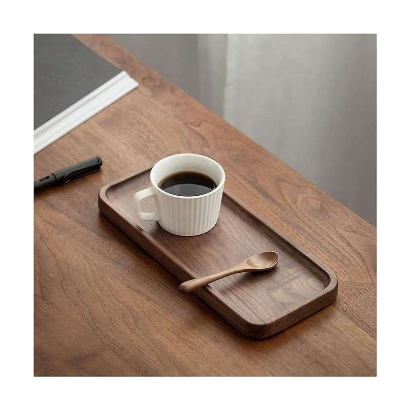 Walnut Serving Tray Solid Wood Small Tray Rectangle Platter Bathroom Tray Dinner Tray Tea Tray Coff