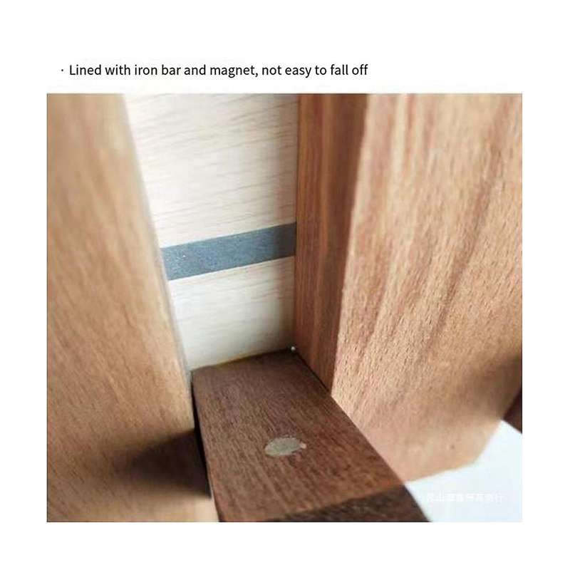 Walnut Coat Rack Wall-Mounted Hook Hidden Decoration Hook Hanger Foldable Bedroom Closets Wooden Wa