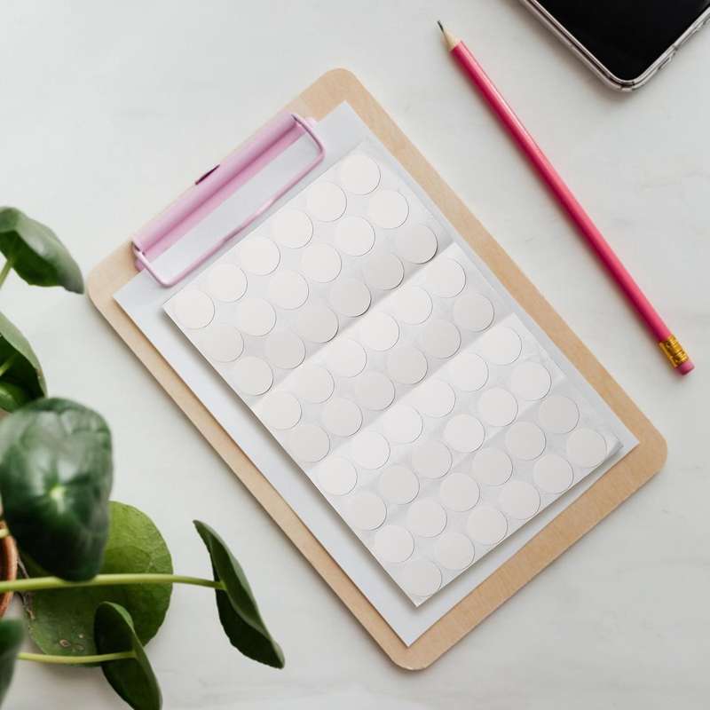 Wardrobe Cupboard Self-adhesive Screw Covers Caps Stickers 54 In 1 White