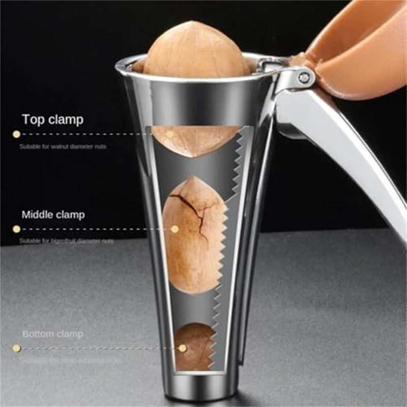 Walnut Nut Shelling Tool, Heavy Duty Nutcracker Pecan Walnut Plier Opener Tool,Multifunction Nut Cr