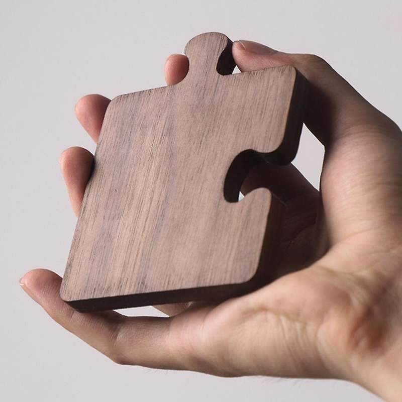 Walnut Coaster Solid Wood Coaster Wooden Cup Holder Pan Holder Puzzle Coaster Plate Mat Wooden Mat