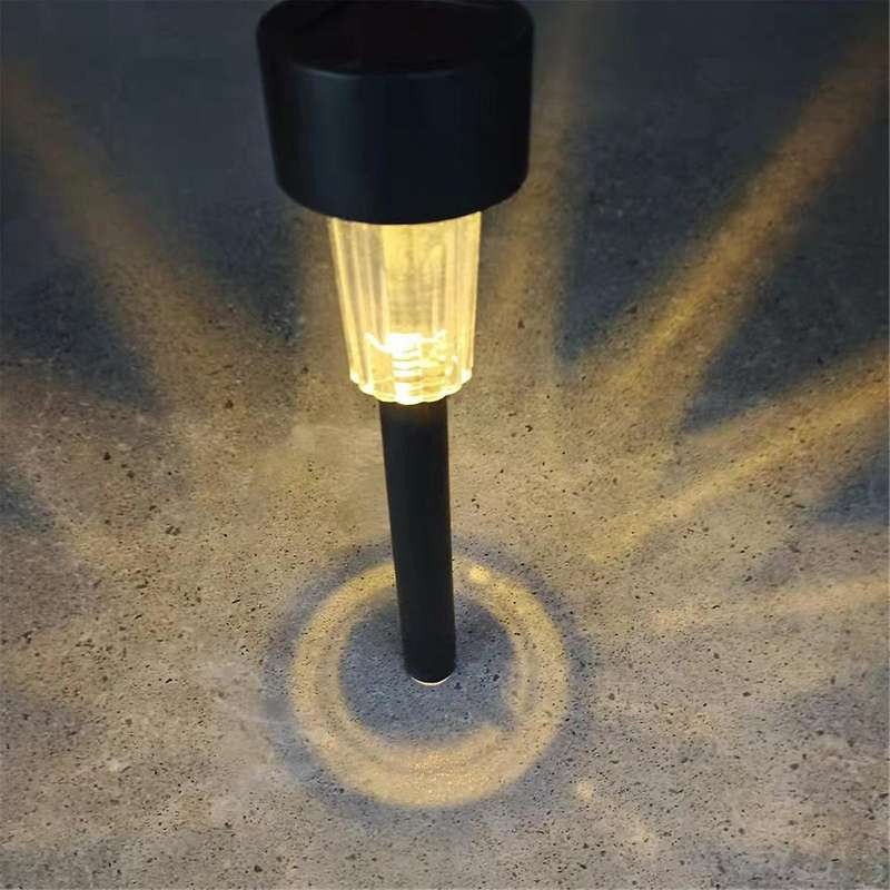 Warm Solar Lawn Lamp, Outdoor Garden Lamp, Outdoor Ground Lamp, Household Solar Lamp (Plastic Type)