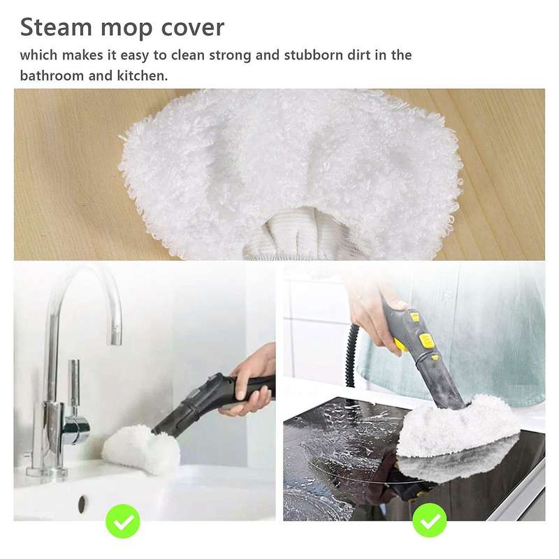 Washable Microfibre Cloth (5 for Floor Nozzles + 5 for Hand Nozzles) for EasyFix SC2,SC3,SC4,SC5 St