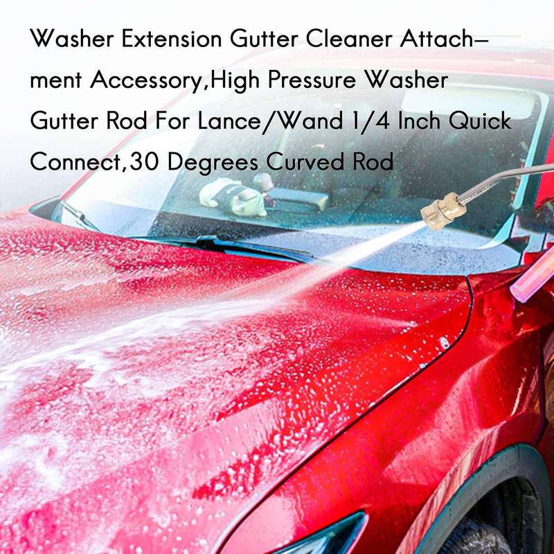 Washer Extension Gutter Cleaner Attachment Accessory,Rod 14 Inch
