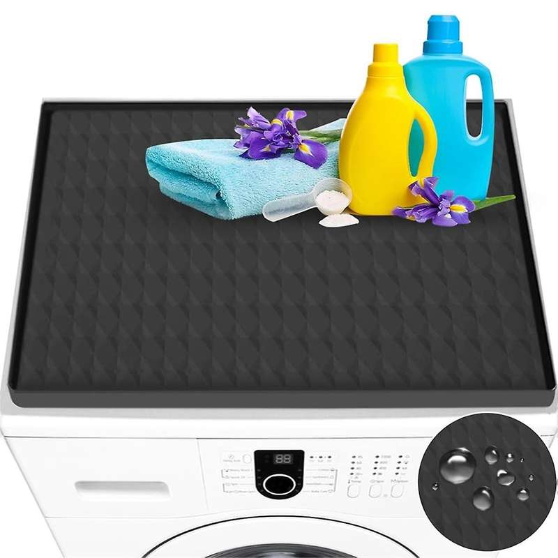 Washer and Dryer Covers for the Top,23.6 Inch X 23.6 Inch Dryer Top Protector Mat,Non-Slip Waterpro