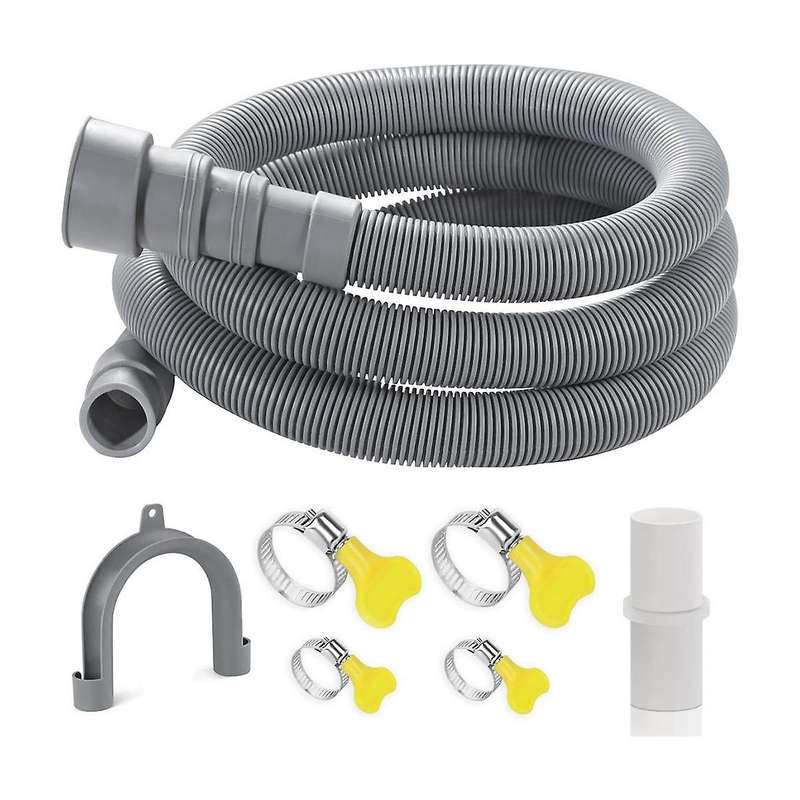 Washer Drain Hose, 6.5 Feet Flexible Washing Machine Drain Hose Universal Dishwasher Drain Hose Exte
