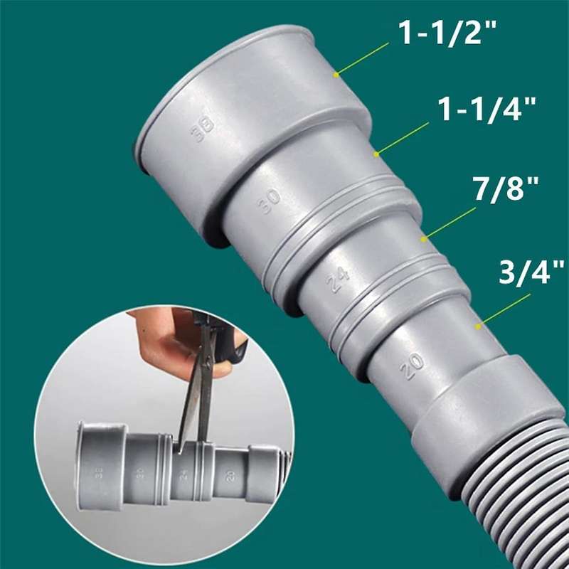 Washer Drain Hose, 6.5 Feet Flexible Washing Machine Drain Hose Universal Dishwasher Drain Hose Exte