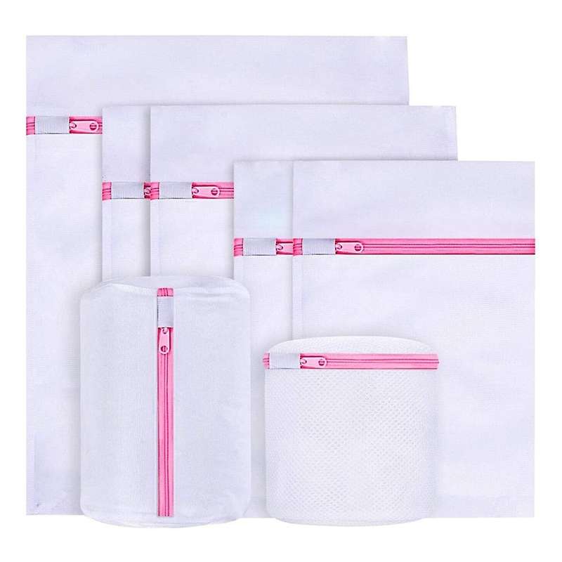 Washing Machine Laundry Bag 6 Pieces Durable Mesh Laundry Net with Zipper