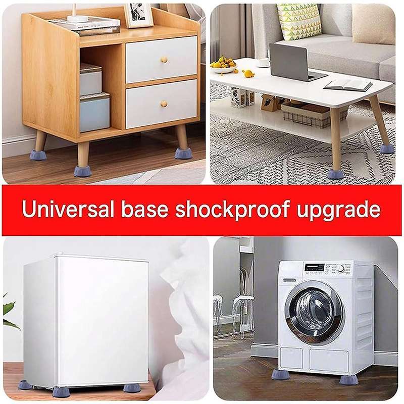 Washing Machine Foot Pads, Shock-Absorbing Pads, Anti-Slip and Shock-Proof Pads, Refrigerator Drum M