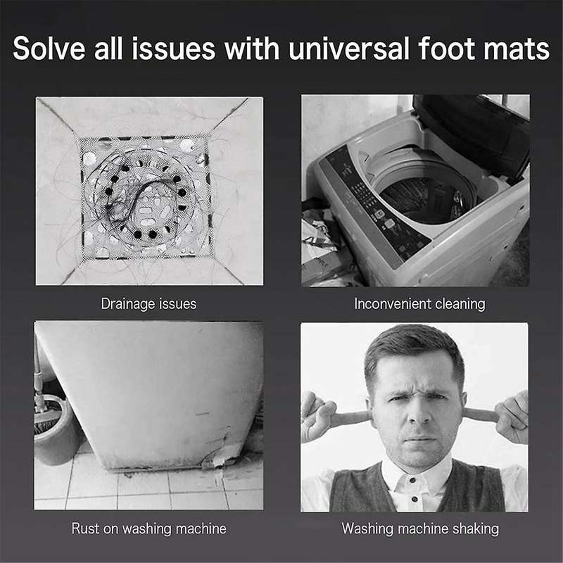 Washing Machine Foot Pads, Shock-Absorbing Pads, Anti-Slip and Shock-Proof Pads, Refrigerator Drum M