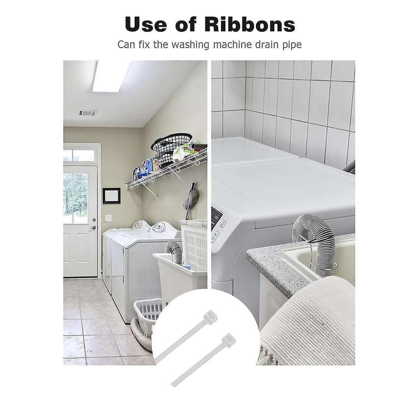 Washing Machine Drain Hose Holder, Adjustable Drain Hose Holder Clamp Hook Hose Guide Clip Fits All