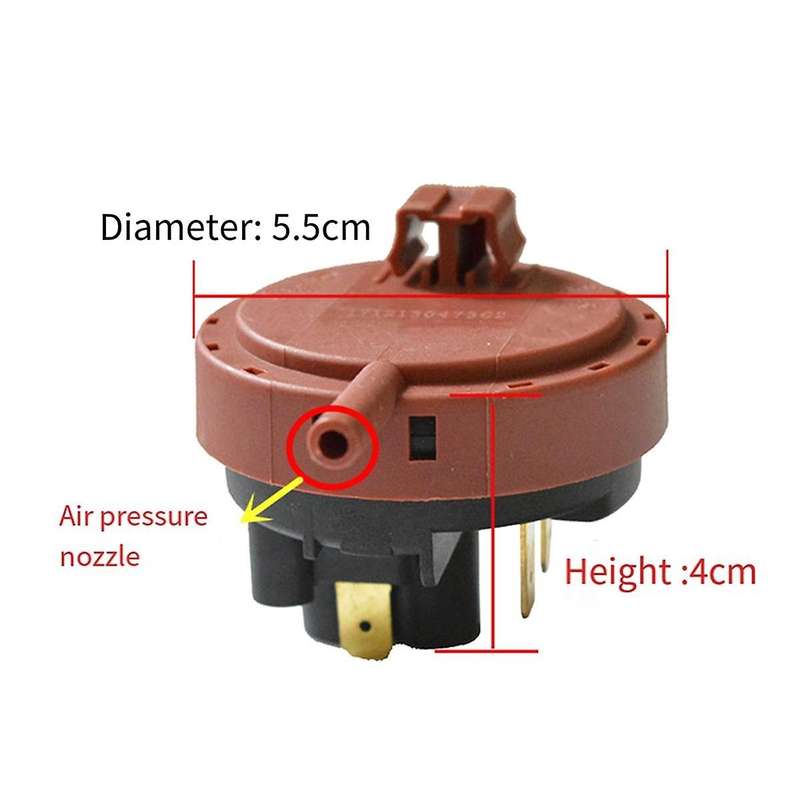 Washing Machine Water Level Sensor Switch 250VAC -2 1-6 2A for Drum Washer Water Level Pressure Cont