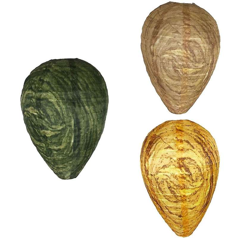 Wasp Nest Bait, Hanging Wasp Deterrent Wasp Trap Fake Wasp Nest Bait for Home and Garden Outdoor Wa