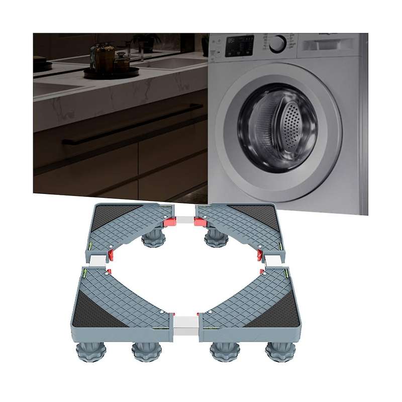 Washing Machine Stand Adjustable Anti-vibrator Mobile Base Support for Washing Machine Portable Bat