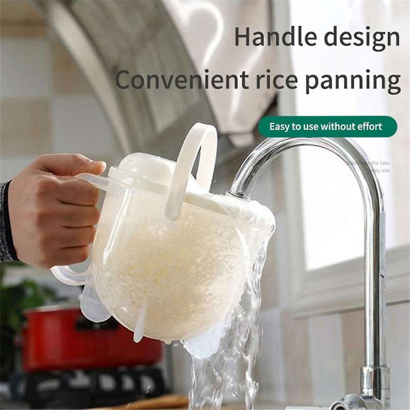 Washing Rice Machine with Handle Plastic Strainer Soybean Washer Sieve Convenient Multifunctional fo