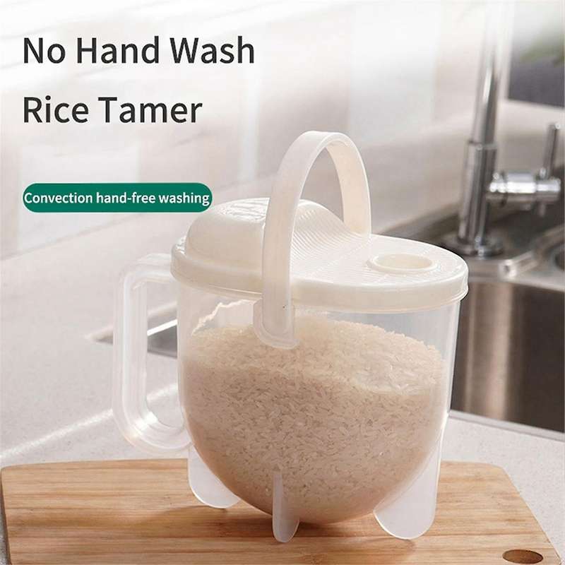 Washing Rice Machine with Handle Plastic Strainer Soybean Washer Sieve Convenient Multifunctional fo