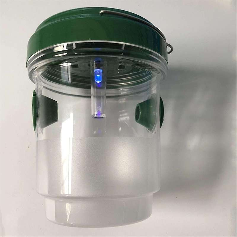 Wasp Trap - Hanging Design, Solar LED Light to Capture Flying Insects Insect Trap to