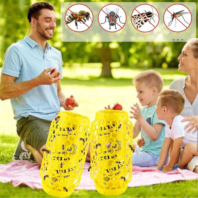 Wasp Trap Outdoor Hanging, Wasp and Carpenter Bee Trap, Sticky Bug Board Jacket Trap, Hornet Trap F
