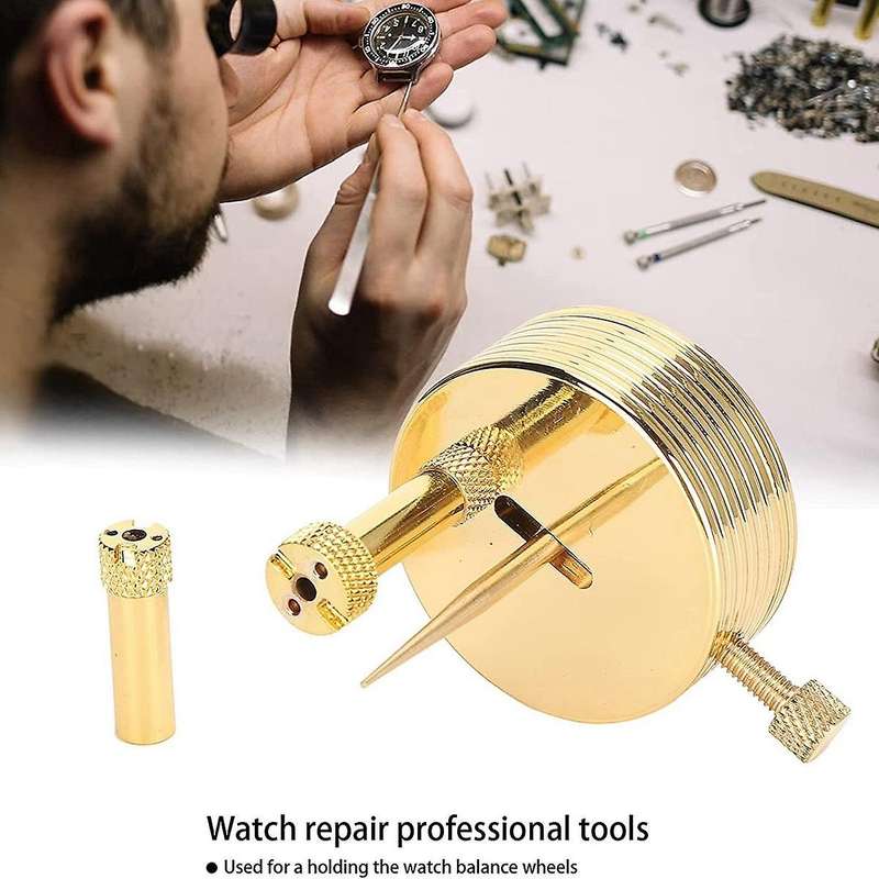 Watch Movement Balance Wheel Brass Support Hairspring Stand Balance Holder Removing Timing Washers