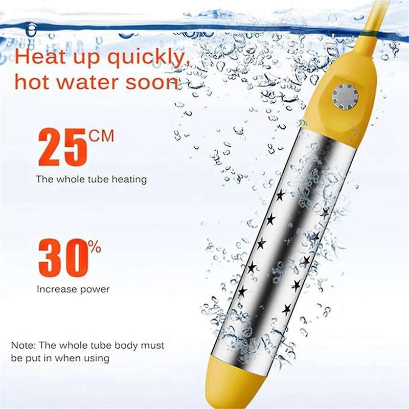 Water Boiling Rod, Automatic Power-off Heating Rod, Immersion Electric Water Heater Suitable for Fam