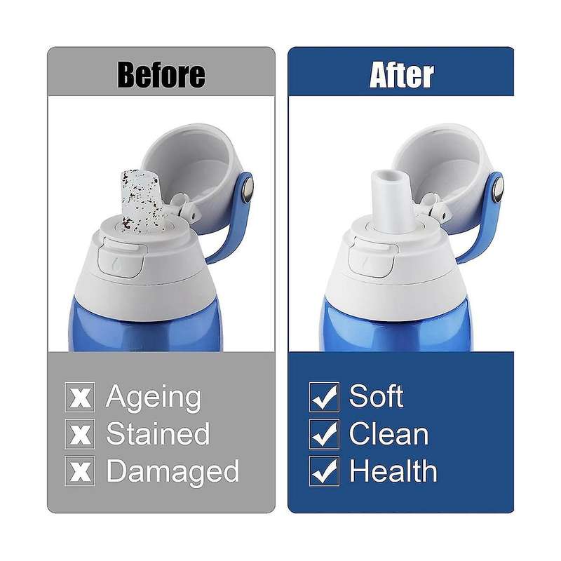 Water Bottles Bite Valve Replacement Nozzle,2 Pcs Silicone Water Bottles Nozzle Fittings for Bite V