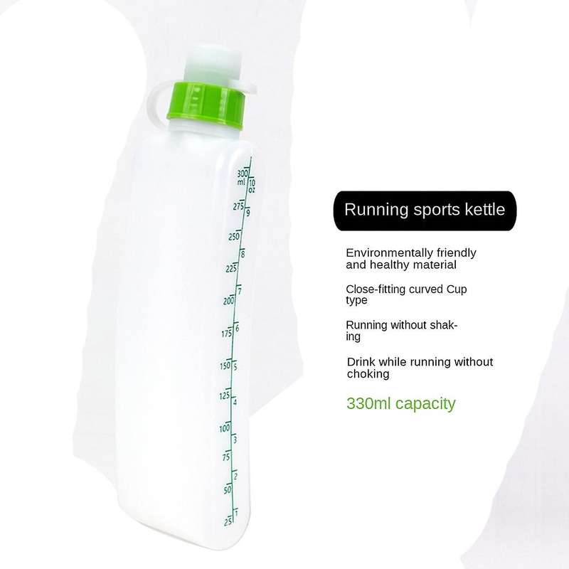 Water Bottles Curved Kettle Plastic Extruded Outdoor Sports Kettle Running Fitness Belt Soft Kettle