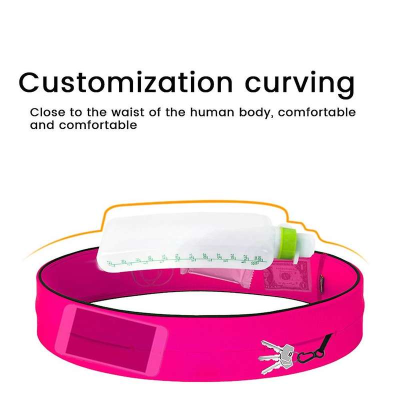 Water Bottles Curved Kettle Plastic Extruded Outdoor Sports Kettle Running Fitness Belt Soft Kettle