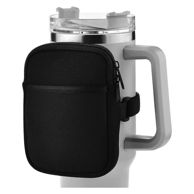 Water Bottle Pouch for Quencher Adventure 40Oz,Pouch with Pocket, for Cards, Keys, Wallet, Earphone,