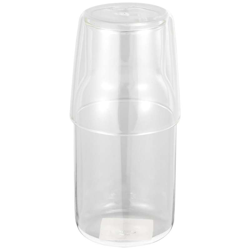 Water Carafe with Tumbler Glass Cold Hot Water Cup Sets Bedside Water Pitcher High Temperature Resi