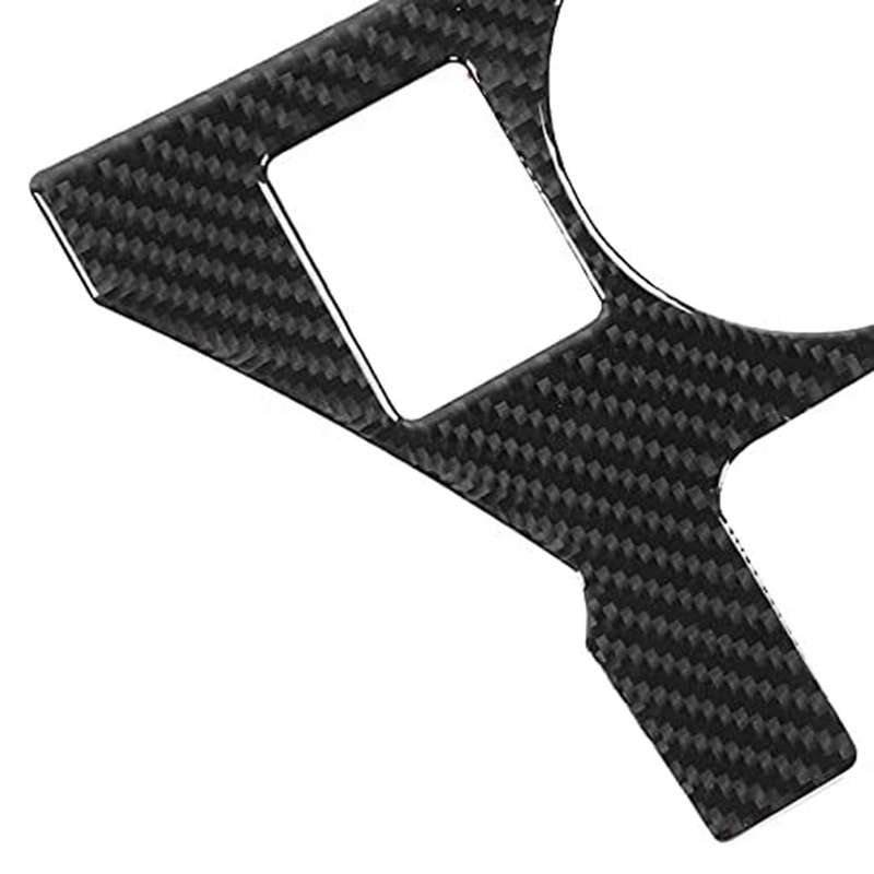Water Cup Holder Panel Sticker Trim Carbon Fiber Decors Cup Holder Cover Fit for 2014 - 2018
