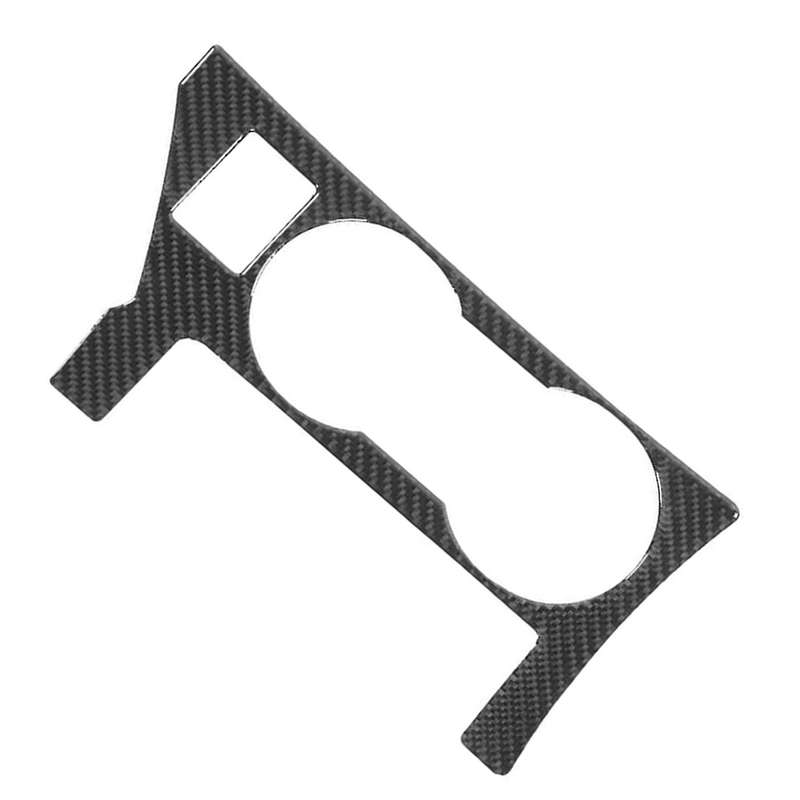 Water Cup Holder Panel Sticker Trim Carbon Fiber Decors Cup Holder Cover Fit for 2014 - 2018