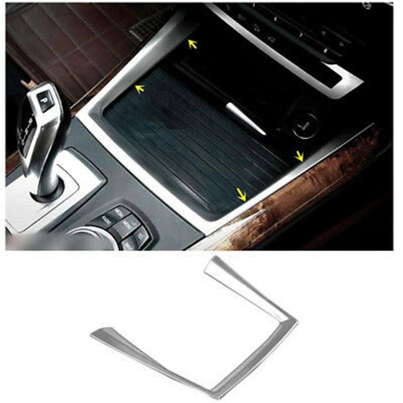 Water Cup Holder Cover Trim Central Control Cup Holder Decorative Frame for - X5 E70 2008 2009 2010