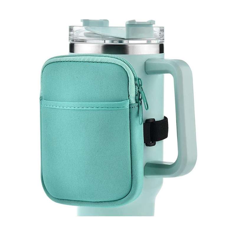 Water Cup Set Simple Fashion Vacuum Bottle Set Waterproof Portable Ice Cup Set Elastic Lifting Rope