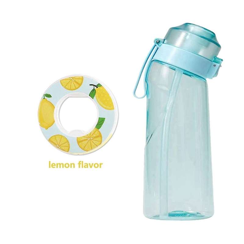 Water Cup, Sports Water Bottle Drinking Bottle 650ml with 7pcs Flavoured Pods, Water Bottle Set