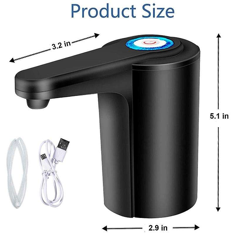 Water Dispenser 5 Gallon - Water Pump for 5 Gallon Bottle, Water Jug Pump Usb Rechargeable Universal