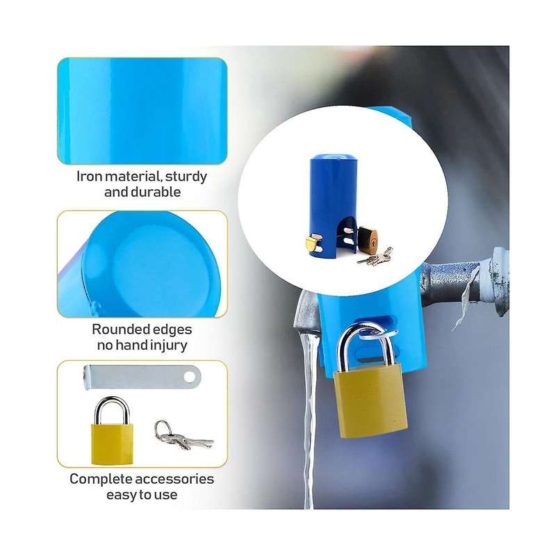 Water Faucet Lock Outdoor/kitchen/garden Hose Tap Faucet Lock Anti-theft Child-proof Metal Faucet Pr