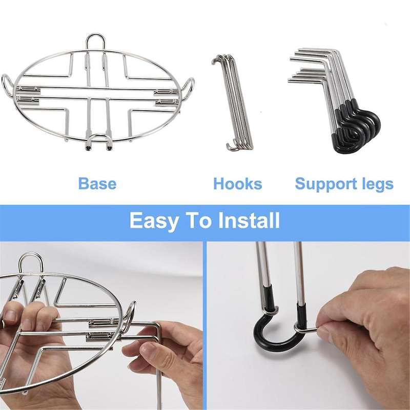 Water Filter Stand, 9inch Diameter Countertop Stand with Hooks, Fit Most Medium Gravity Water Filte