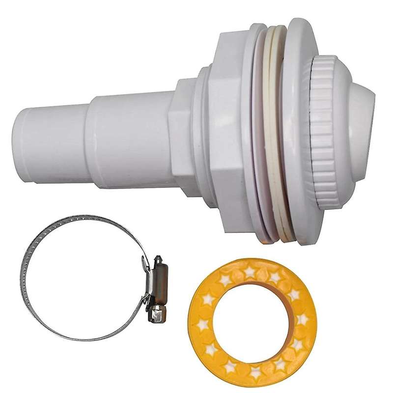 Water Inlet Outlet Fittings with Clip Threaded Tape Swimming Pool Return Nozzle Removable Swimming