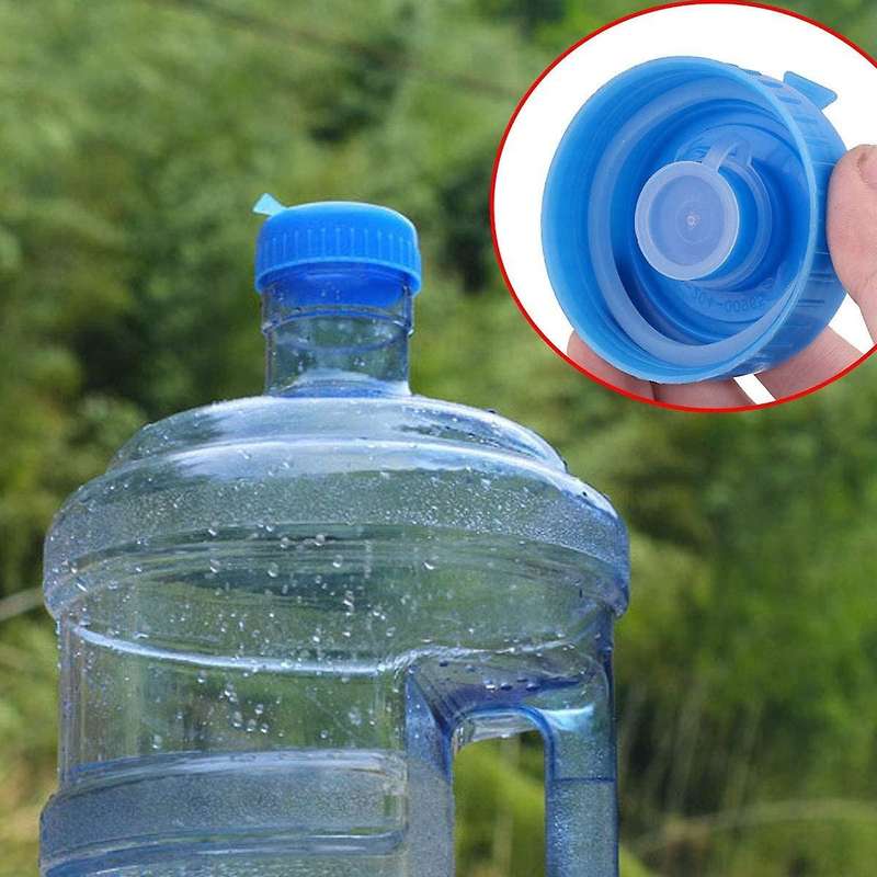 Water Jug Cap 5 Pack Plastic Water Bottle Cap Blue Gallon Drinking Water Bottle Cap Replacement Bot