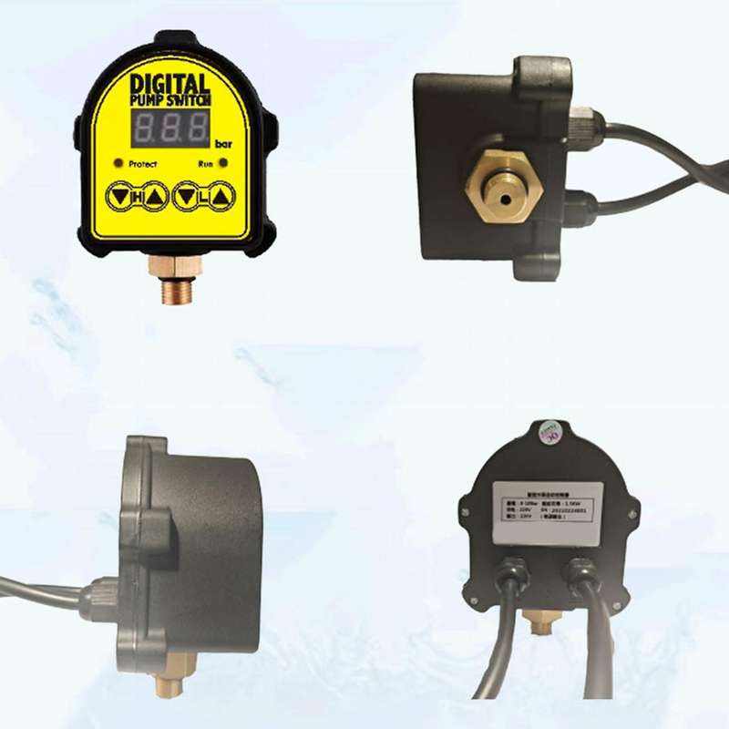 Water Pressure Gauge, Water Pump Digital Display Controller, Household Electronic Booster Digital Di